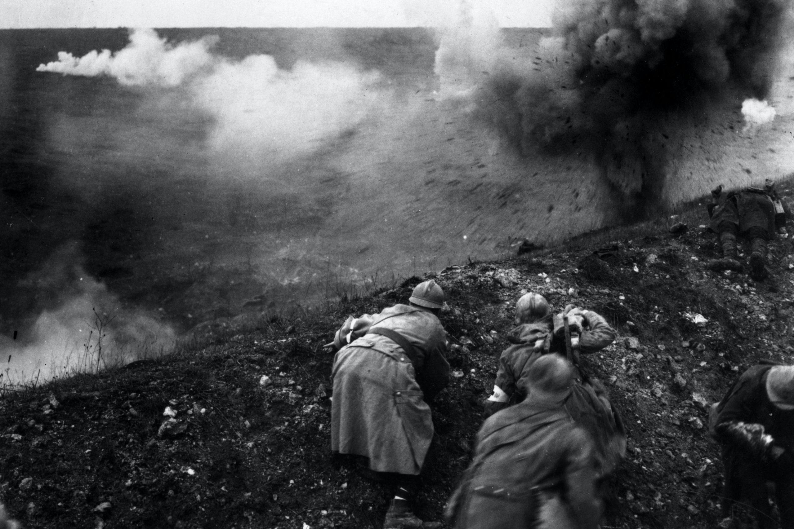 Slaget vid Verdun 1916, franska trupper.